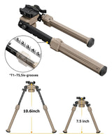 CVLIFE 7.5-10.6 Inches Quick Release shoulder-mount Bipod, view 4