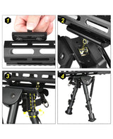CVLIFE Bipod Adapter Bipod Mount Sling Stud 4 T-Nuts 4 Screws and 1 Wrench, view 2