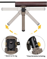 CVLIFE 7.5-10.6 Inches shoulder-mount Bipod for Hunting, view 4