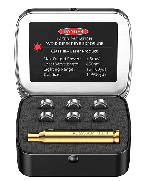 CVLIFE 223 5.56mm Red Laser Boresighter with Extra Batteries