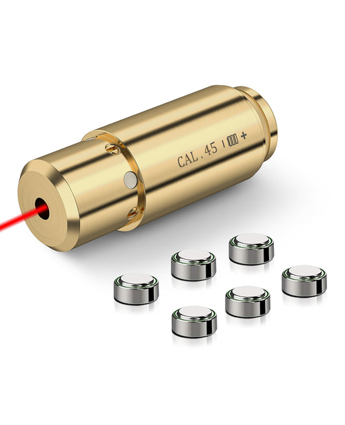 CVLIFE .45acp Red Dot Boresighter with Two Sets of Batteries
