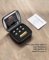 CVLIFE Bore Sight 9mm Red Laser Boresighter with Extra Batteries, view 6