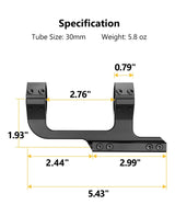 CVLIFE Cantilever Scope Mounts Scope Mount, view 5