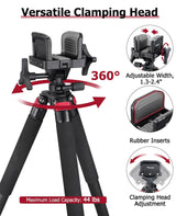 CVLIFE Carbon Fiber Lightweight Tripod hunting Rest, view 3