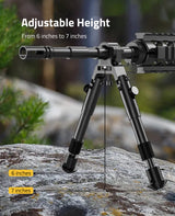 CVLIFE Clamp-on Bipod Bipod for shoulder-mount Height from 6"-7"/8"-10", view 5