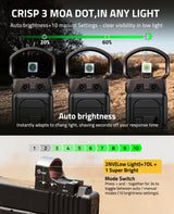 CVLIFE Compact 3MOA Green Dot Sight - Motion Awake, view 5
