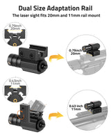 CVLIFE Compact Red Laser Sights with Picatinny Rail Mount, view 5
