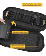CVLIFE 34"×13" Soft Rifle Case Gun Backpack Covert Bug Out Truck Bag, view 2