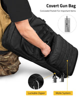 CVLIFE 34"×13" Soft Rifle Case Gun Backpack Covert Bug Out Truck Bag, view 4