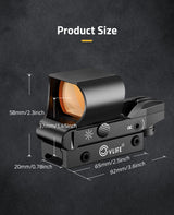 CVLIFE FoxSpook Dot Sight 1x28x40mm Red Dot Sight, view 6