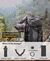 CVLIFE Adjustable Height 7.5" - 15" Rifle Shooting Tripod, view 4