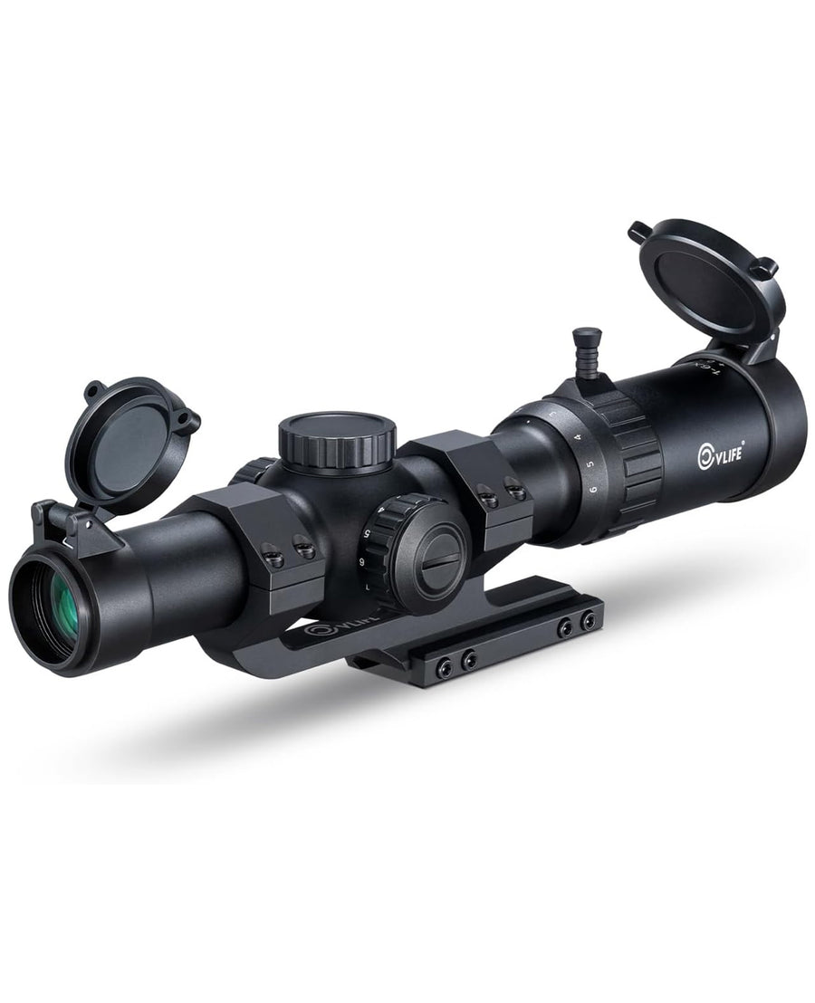 CVLIFE EagleBlaze 1-6X24 Scope with 30mm Cantilever Mount