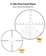 CVLIFE EagleBlaze 5-30x56 FFP Rifle Scope, view 4