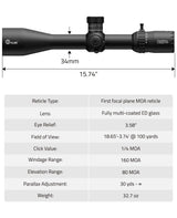 CVLIFE EagleBlaze 7-35x56 FFP Rifle Scope, view 6