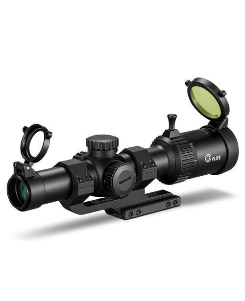 CVLIFE EagleFeather 1-4x24 LPVO CQB Rifle Scope with Mount