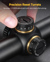 CVLIFE EagleFeather 1-4x24 LPVO CQB Rifle Scope with Mount, view 6