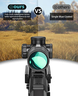 CVLIFE EagleFeather 1-6X24 LPVO Rifle Scope with 5 Levels Red & Green Illuminated BDC Reticle, view 6