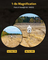 CVLIFE EagleFeather 1-8x24 LPVO Rifle Scope, view 4
