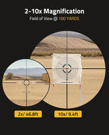 CVLIFE EagleFeather 2-10x32 MPVO AO Rifle Scope, view 3