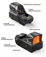 CVLIFE EagleFeather 2 MOA Dot Sight with Motion Awake, view 6