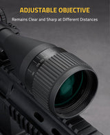 CVLIFE EagleFeather 3-12x44 AO Rifle Scope with Locking Turret, view 2