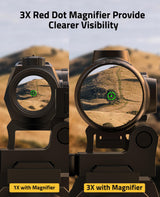 CVLIFE Eaglefeather 3X/4X/5X Compact Magnifier with Mount, view 5