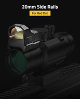 CVLIFE EagleFeather 3x32 Prism Rifle Scope, view 6