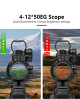 CVLIFE EagleFeather 4-12x50 5 in 1 Rifle Scope Combo, view 3