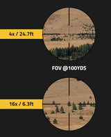 CVLIFE EagleFeather 4-16X44 Side Focus Rifle Scope, view 4