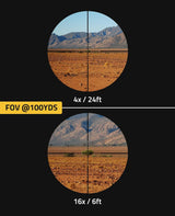 CVLIFE EagleFeather 4-16X50 AO Rifle Scope, view 3
