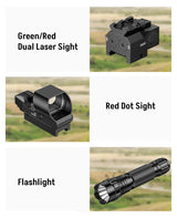 CVLIFE EagleFeather 4-16x50 AO Scope Combo with Dual Laser Sight, view 3