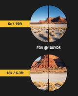 CVLIFE EagleFeather 6-18x50 Side Focus Parallax Rifle Scope, view 4