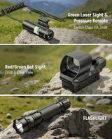 CVLIFE EagleFeather 6-24x50 AO Rifle Scope Combo, view 4