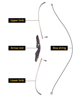 CVLIFE EagleFeather 62" Recurve Bow and Arrow Set, view 5