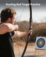 CVLIFE EagleFeather 62" Recurve Bow and Arrow Set, view 6