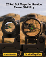 CVLIFE Eaglefeather 6X Compact Magnifier - Quick Release Mount, view 6