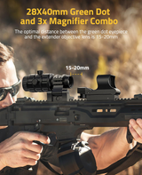 CVLIFE EagleFeather Green Dot and Magnifier Combo, view 2