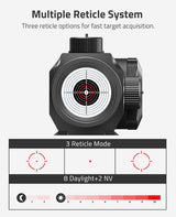 CVLIFE EagleFeather Multiple Reticle Red Dot Sight, view 2