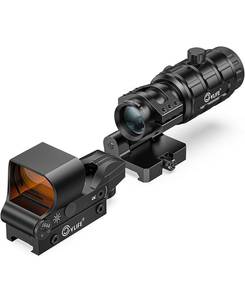 CVLIFE EagleFeather S02 Multiple Reticle Red Dot and Magnifier Combo