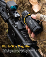 CVLIFE EagleFeather S02 Multiple Reticle Red Dot and Magnifier Combo, view 3