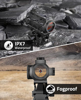 CVLIFE EagleFeather Solar Red Dot Sight 2 MOA Shake to Awake Solar Sight, view 6