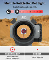 CVLIFE EagleFeather X Solar Motion Awake Red Dot Sight, view 3