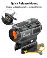 CVLIFE EagleFeather X Solar Motion Awake Red Dot Sight, view 5