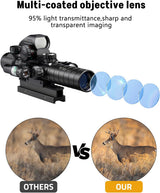 CVLIFE EagleTalon 3-9x32 5-in-1 Scope Combo with Dual Illuminated Rangefinder Reticle Scope, view 4