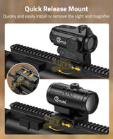CVLIFE EagleTalon Auto-Brightness Red Dot 3X Magnifier Combo, view 6