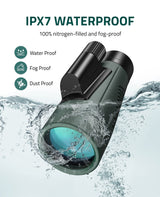CVLIFE FoxSpook ED 12x50 HD Monocular Telescope for Adults with Smartphone Adapter, view 2
