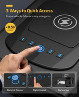 CVLIFE Fingerprint Safe with Handgun, view 2