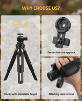 CVLIFE FoxSpook 12X60 High Power Monocular Telescope for Adults, view 6