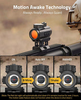 CVLIFE FoxSpook 1x20mm 3MOA Motion Awake Red Dot Sight, view 3
