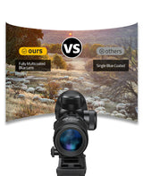 CVLIFE FoxSpook 3-9x40 Compact Rifle Scope Crosshair Reticle with Free Mounts, view 4